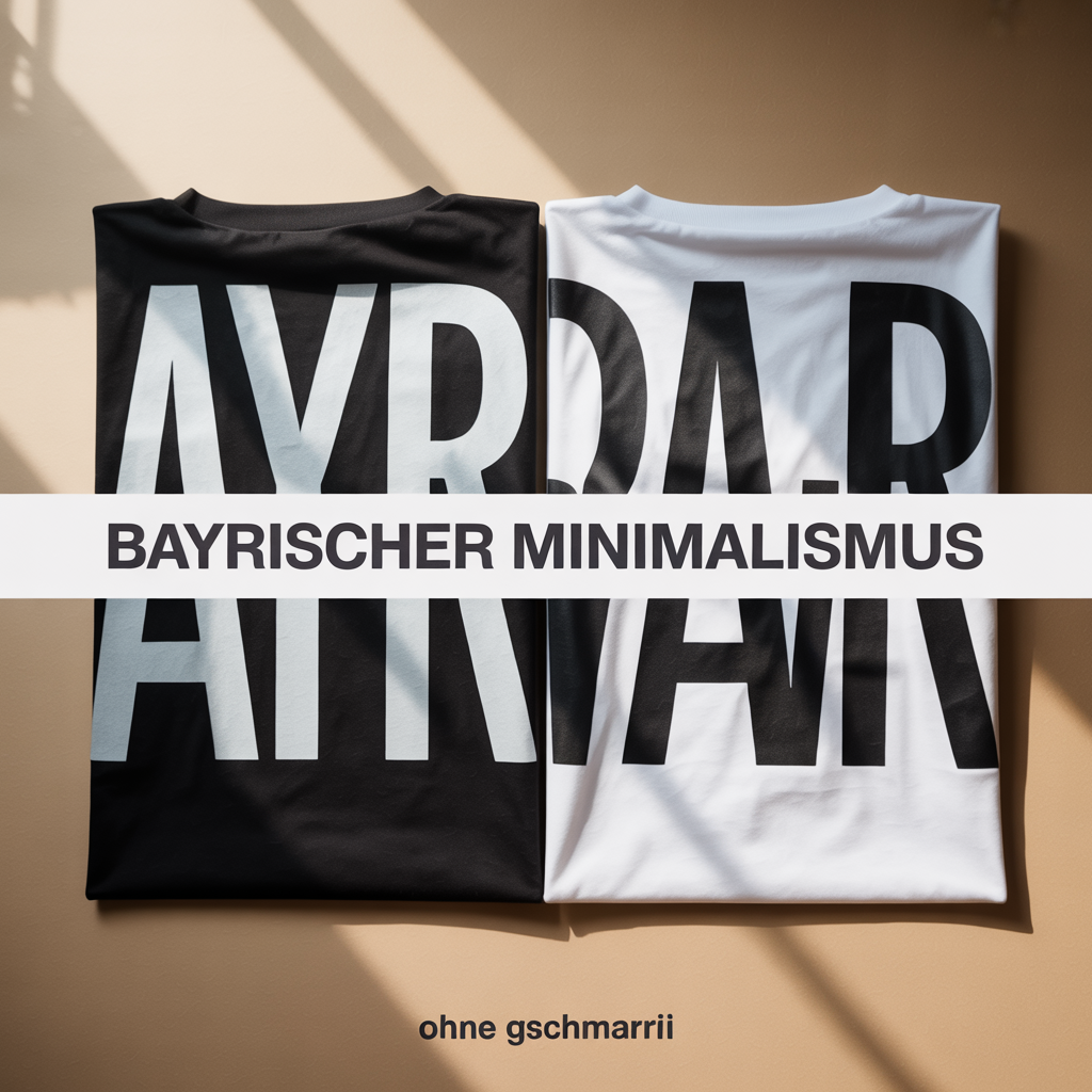 Bayrischer Minimalismus – Schwarz & Weiß